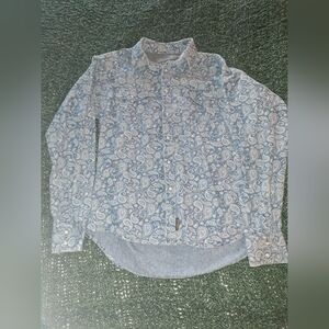 Wrangler Retro Denim Shirt with Paisley Detail